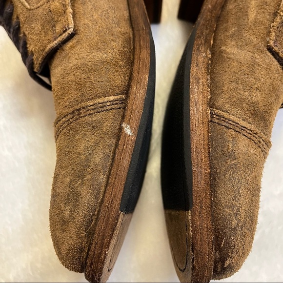 Frye Everett Cap Toe Oxford Shoe Rugged Tan Mens Size 8 - Picture 6 of 12